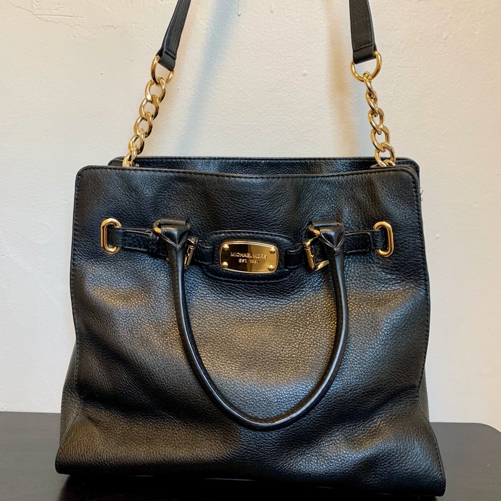 Black & Gold Michael Kors Handbag